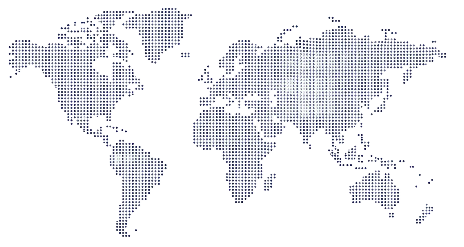 World map showing Link Cargo service coverage